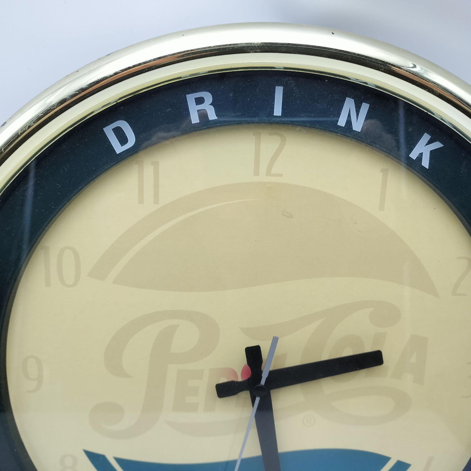 PEPSI ペプシ 壁掛け時計 38cm 特大 ヴィンテージ風 レトロ - メルカリ