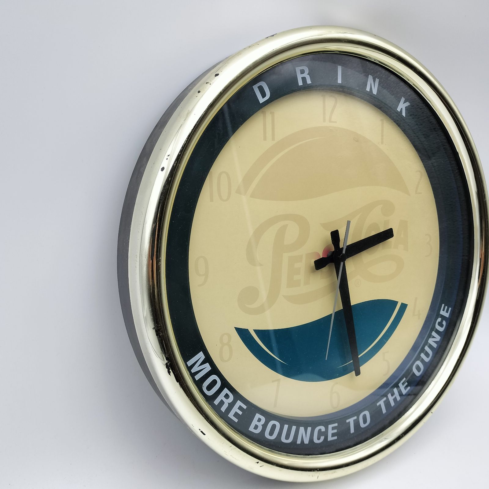 PEPSI ペプシ 壁掛け時計 38cm 特大 ヴィンテージ風 レトロ - メルカリ