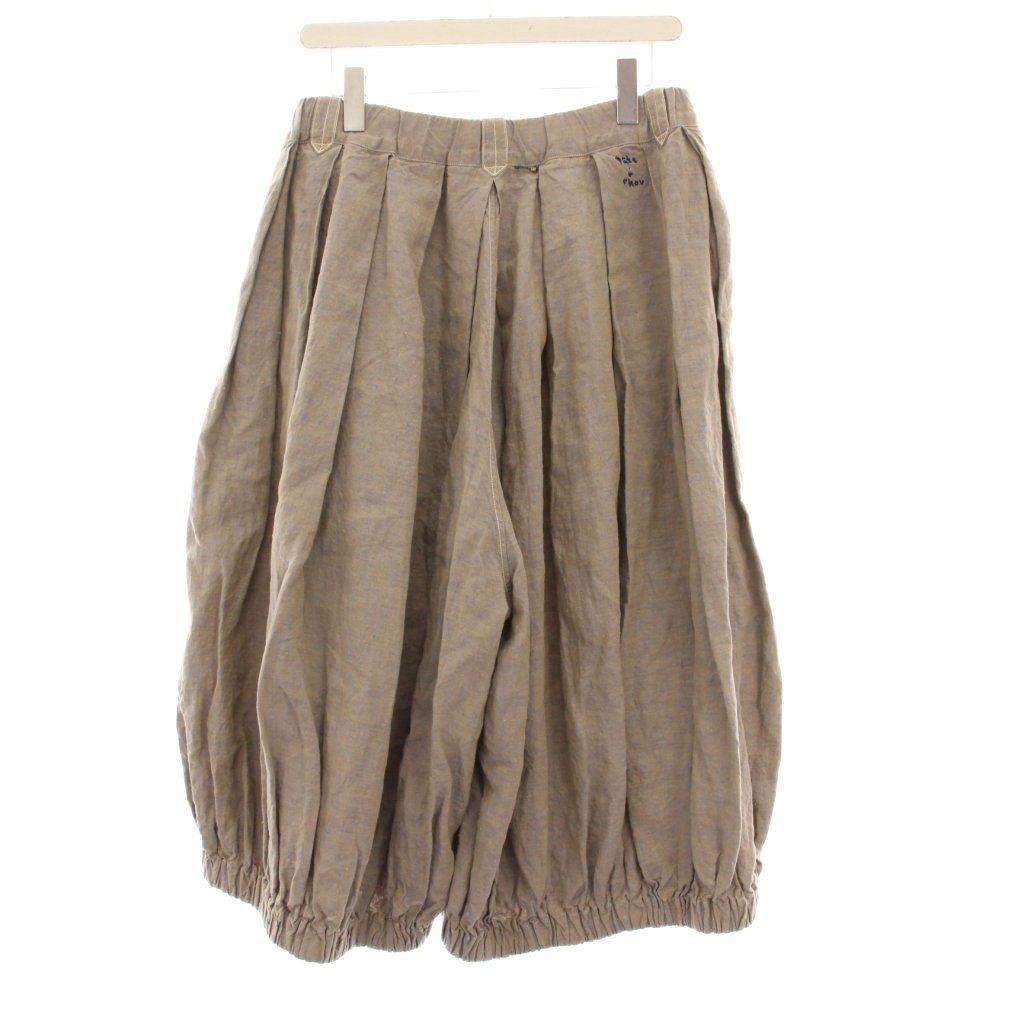 フォーティーファイブアールピーエム 45 R rpm パトアシュpate a chou インドリネンのブルマパンツ サルエルパンツ ベージュ KH