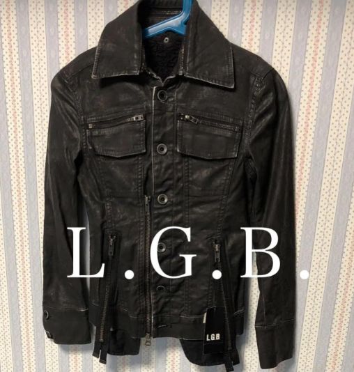 MO 00328 L G B キッズ ライダースジャケット