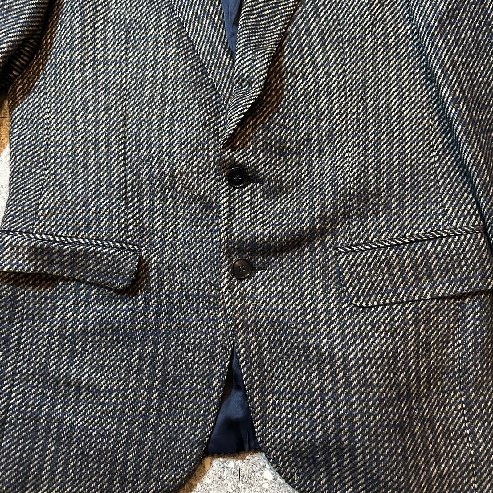 80s Aquascutum ウール ツイード テーラードジャケット 00s Aquascutum tailored jacket tweed / 00年代 アクアスキュータム