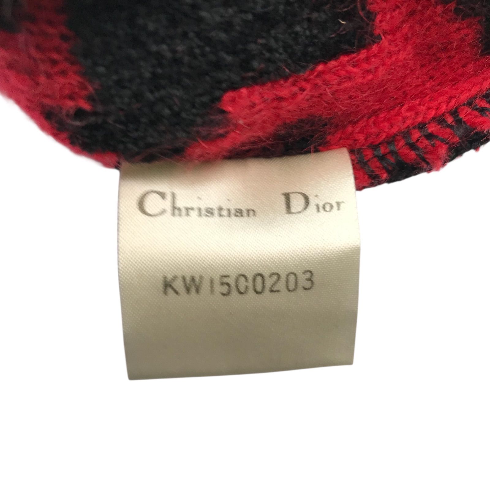 クリスチャンディオール テーラードジャケット 千鳥柄 カシミヤ ウール Mサイズ クリスチャンディオール テーラードジャケット 千鳥柄 カシミヤ ウール