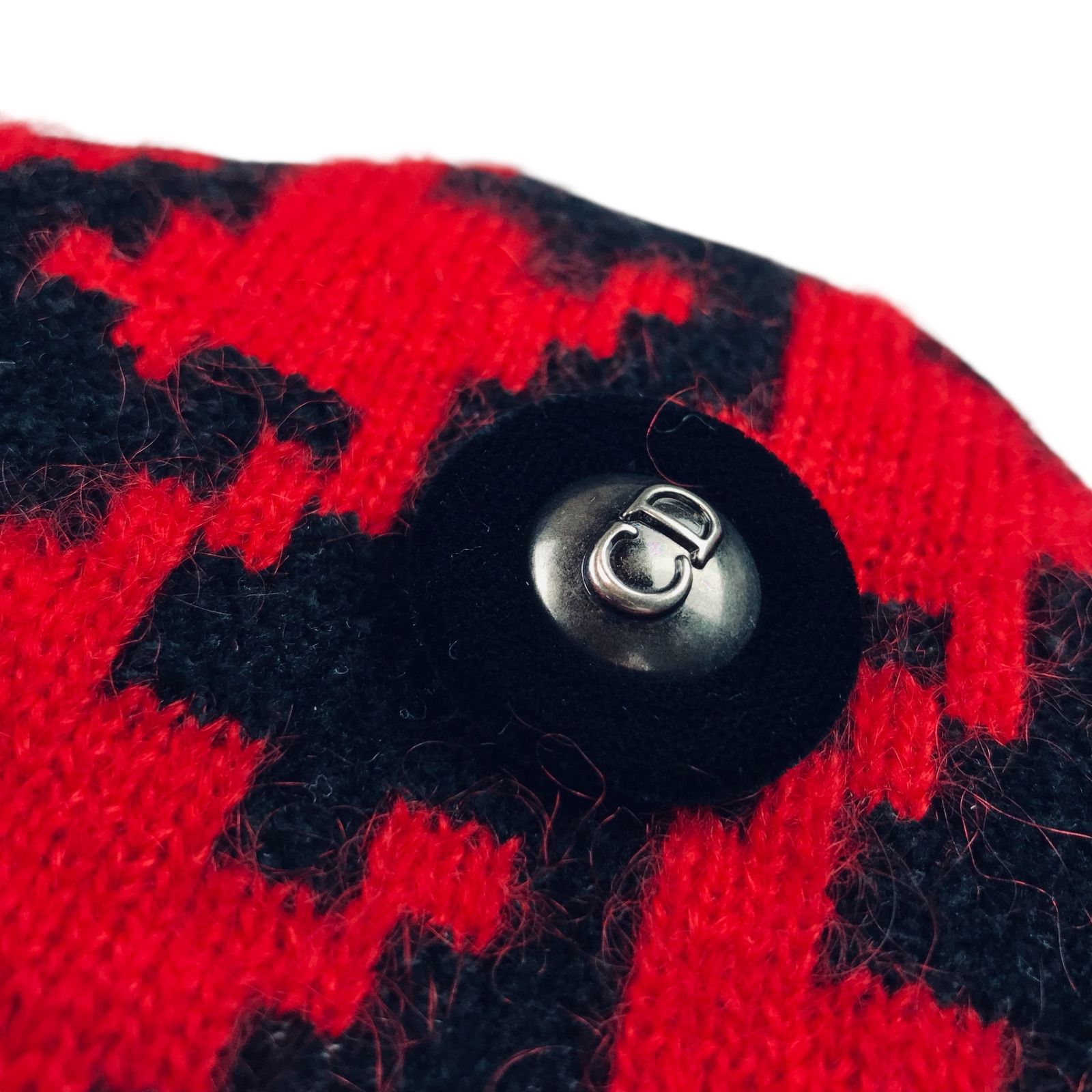 Christian Dior ヴィンテージ CDボタン 千鳥格子 ウールコート 美品 Christian Dior クリスチャンディオール ヴィンテージ 千鳥格子柄
