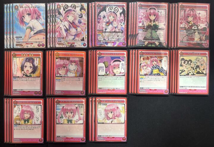 デッキ】Toloveる赤デビルーク三姉妹【UNIONARENA】 ユニオンアリーナ