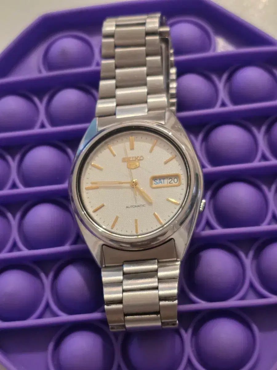  SEIKO5 オートマティック時計 シースルーバック ゴールド 장인INDEX ゆったり設計 自動巻き時計 腕時計(アナログ)