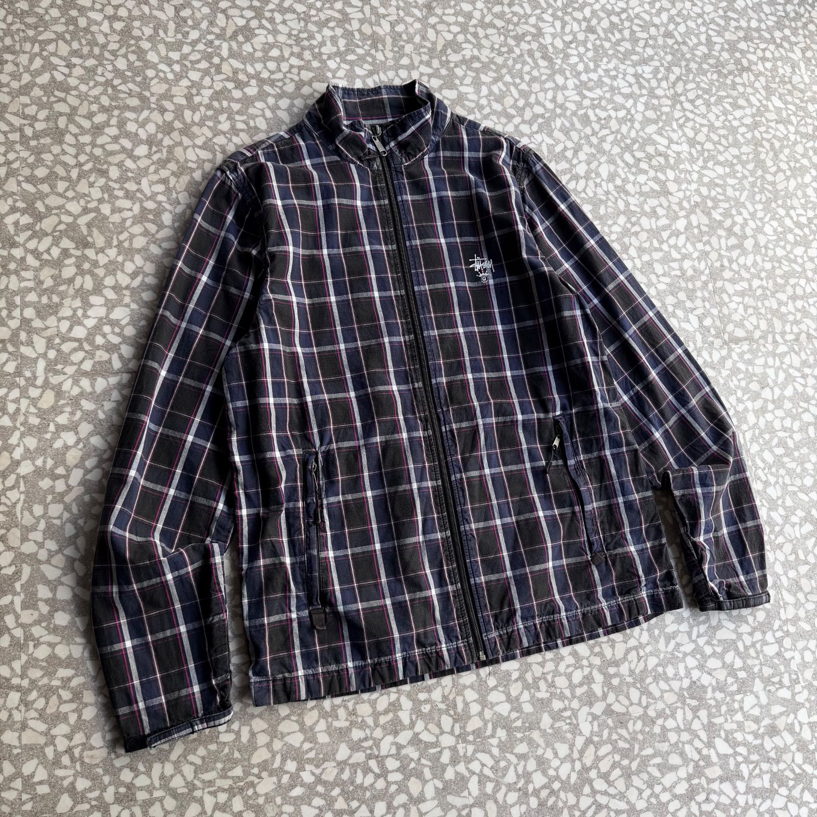 ★STUSSY★ジャケット★Wool★Zip Shirt★ヴィンテージ★ ☆STUSSY☆ジャケット☆Wool☆Zip Shirt☆ヴィンテージ☆ STUSSY