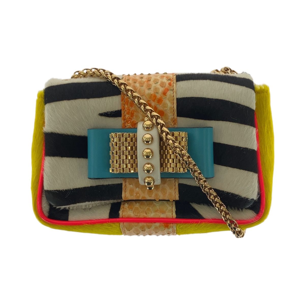 Christian Louboutin クリスチャンルブタン マルチカラー ゴールド金具