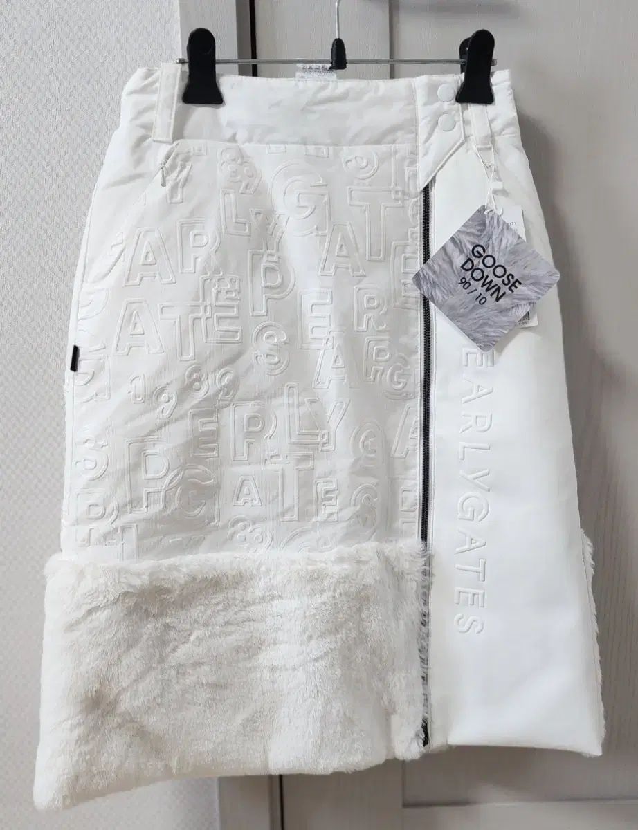 PEARLY GATES ファー トリミング グースダウン スカート