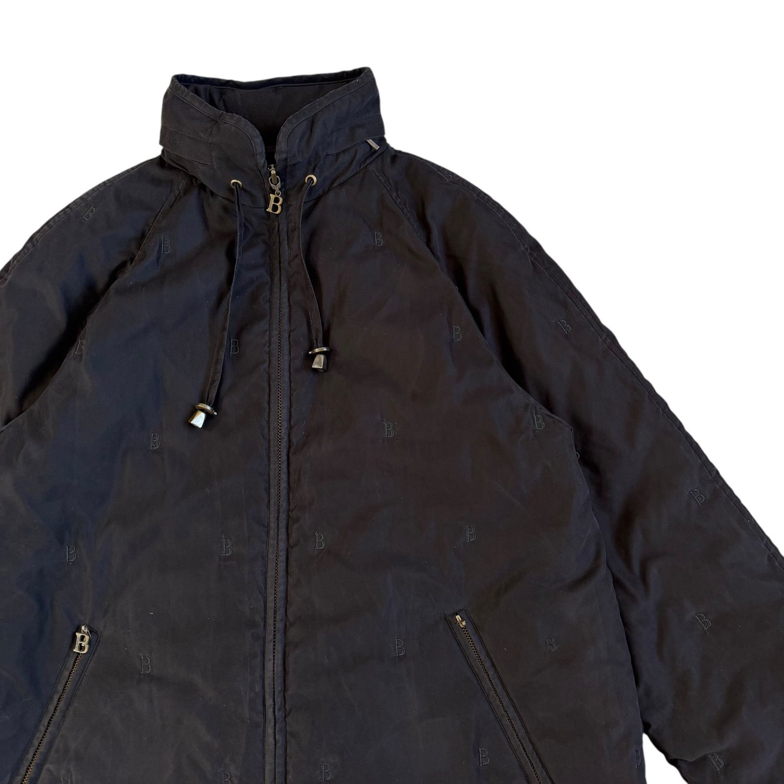 Burberry's / バーバリーズ 90's Bロゴ刺繍総柄 モノグラム 中綿入り