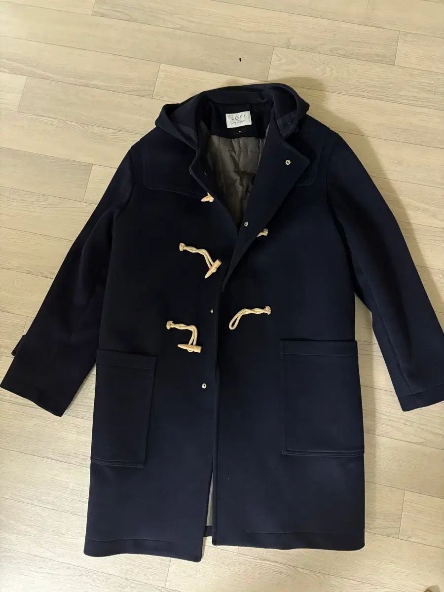LOFI ロファイ ネイビー トグルボタン コート XL 冷房対策 チェスターコート 