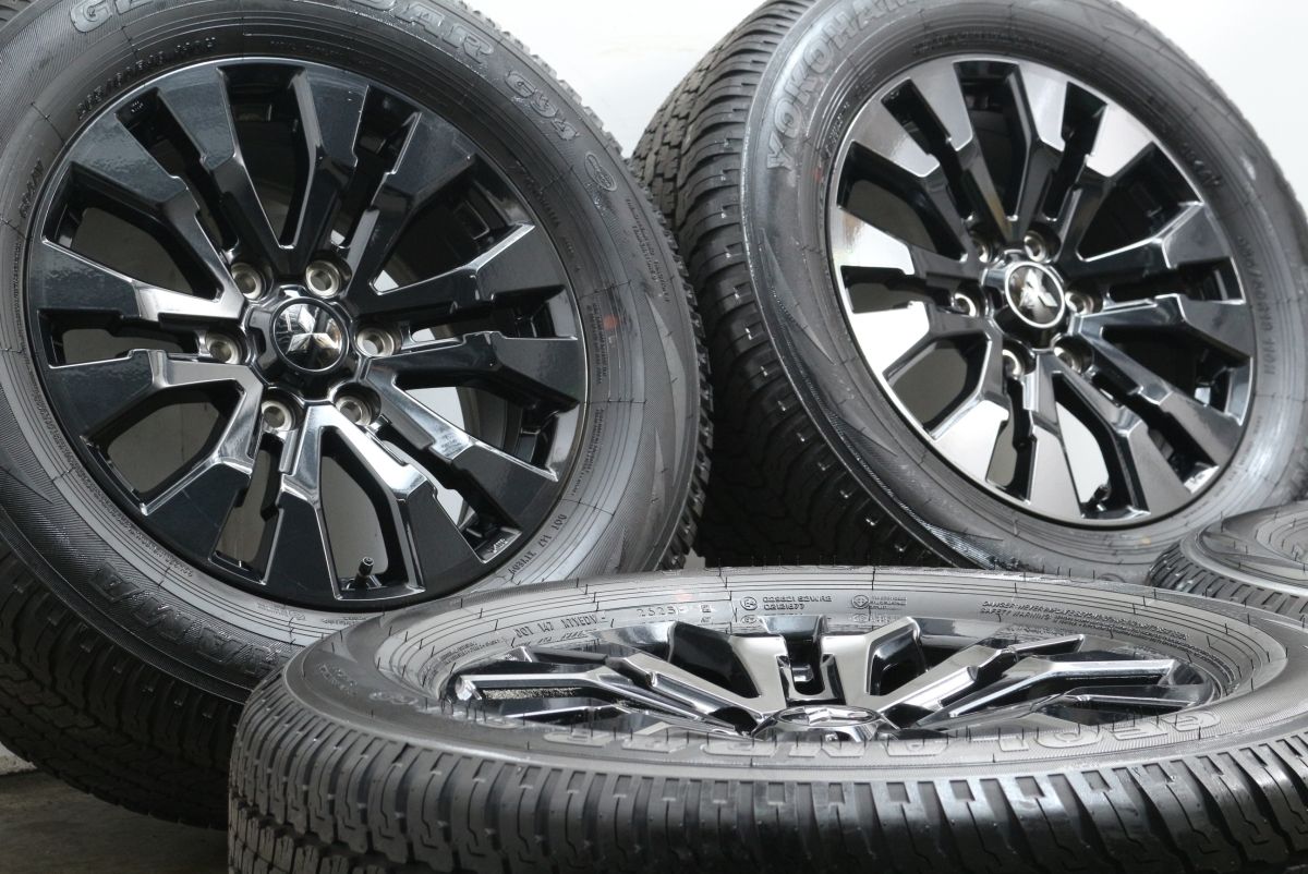 製 新車外し バリ溝 ミツビシ トライトン GSR 18 in 7 5 J 46 PCD 139 ヨコハマ ジオランダー G 94 265 60 R 納車外し