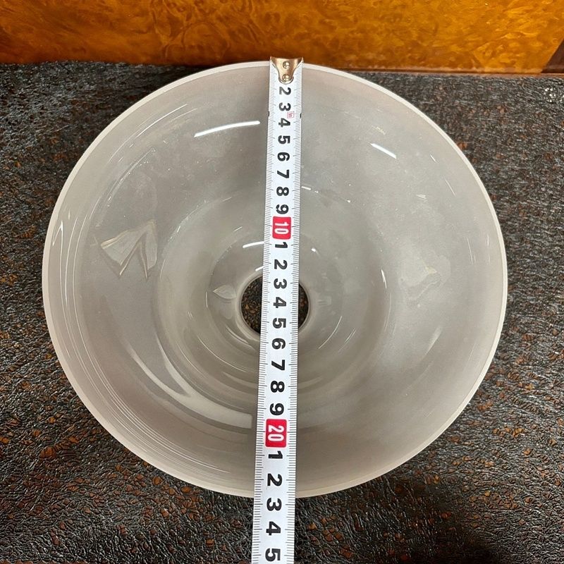 昭和レトロ ガラスシェード 乳白色 UFO型 ランプシェード 大正ロマン