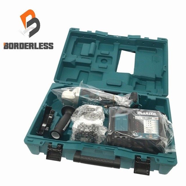 makita マキタ 18 V 100 mm 充電式ディスクグラインダー バッテリー 6.0 Ah 充電器 ケース付120810