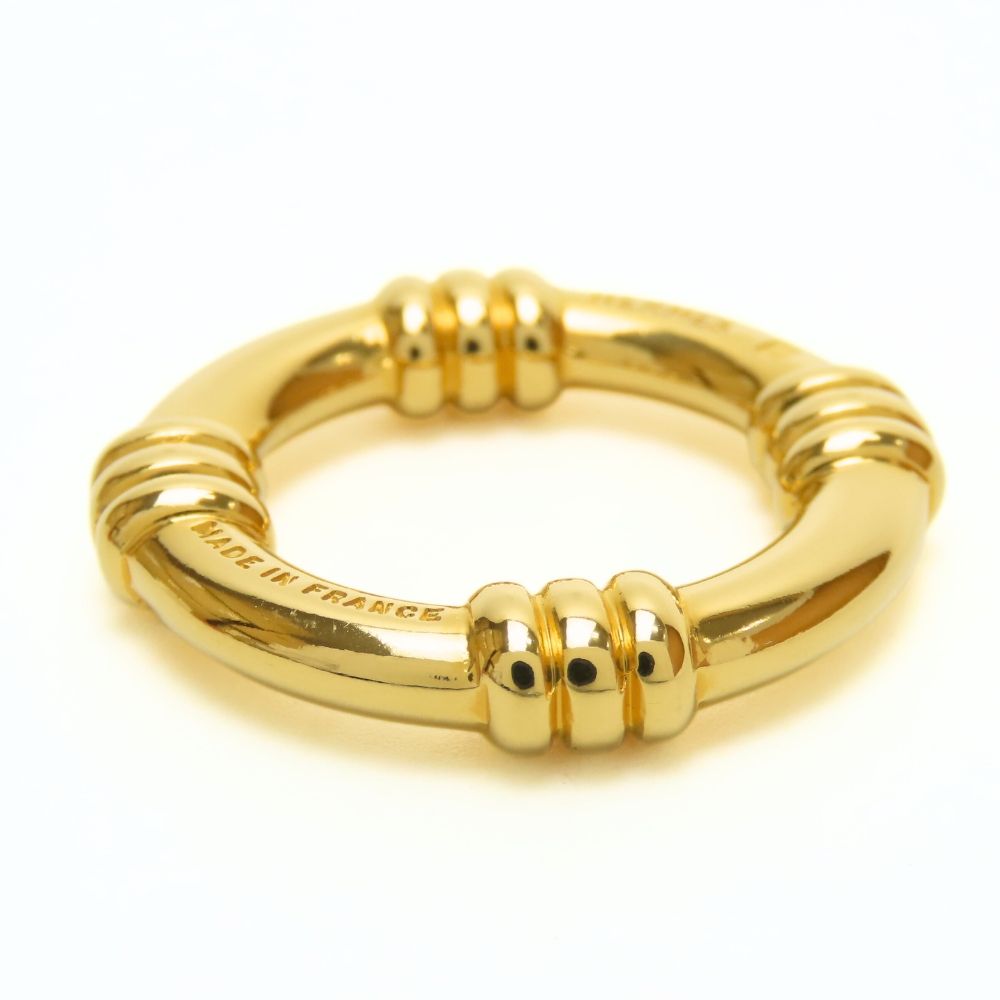 中古】 エルメス スカーフリング ブーエ メタル ゴールド メッキ GP