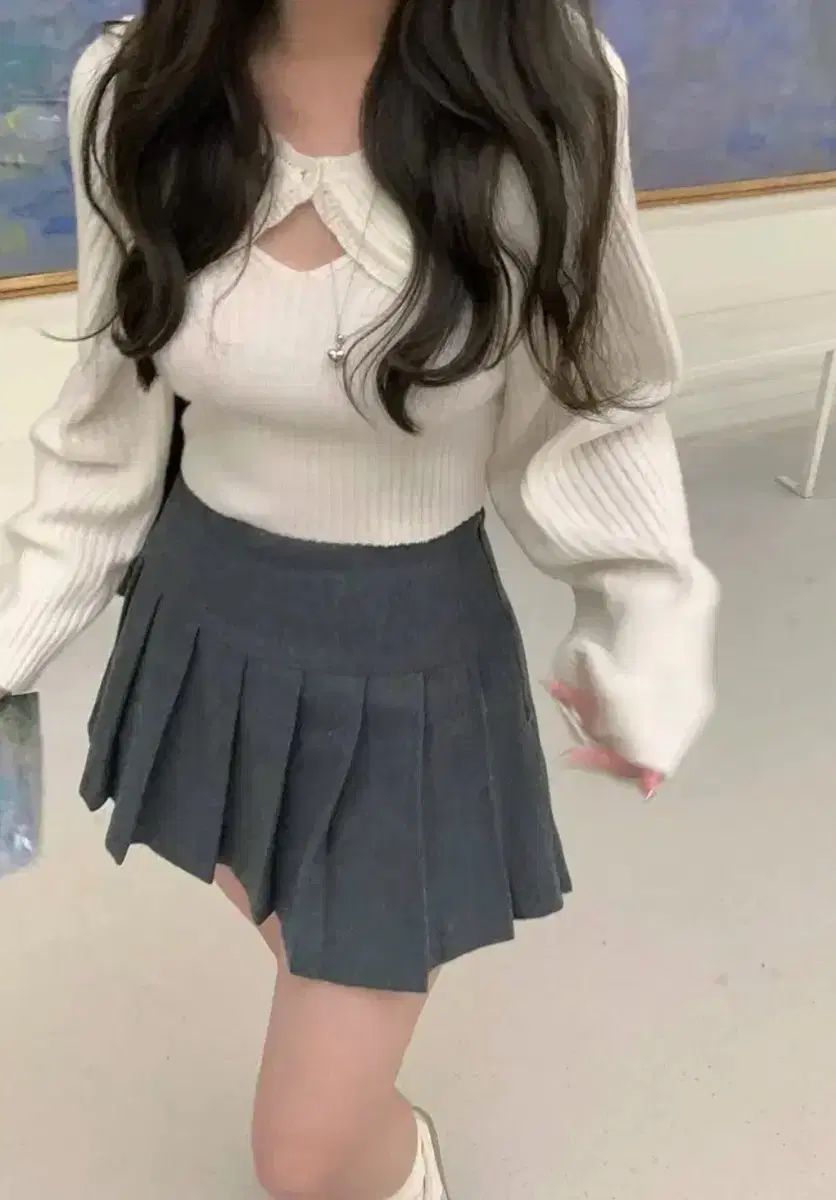 リーヴアー ボレロ ニット セット アイボリー