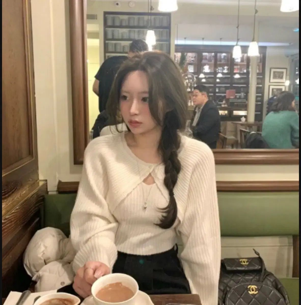 リーヴアー ボレロ ニット セット アイボリー