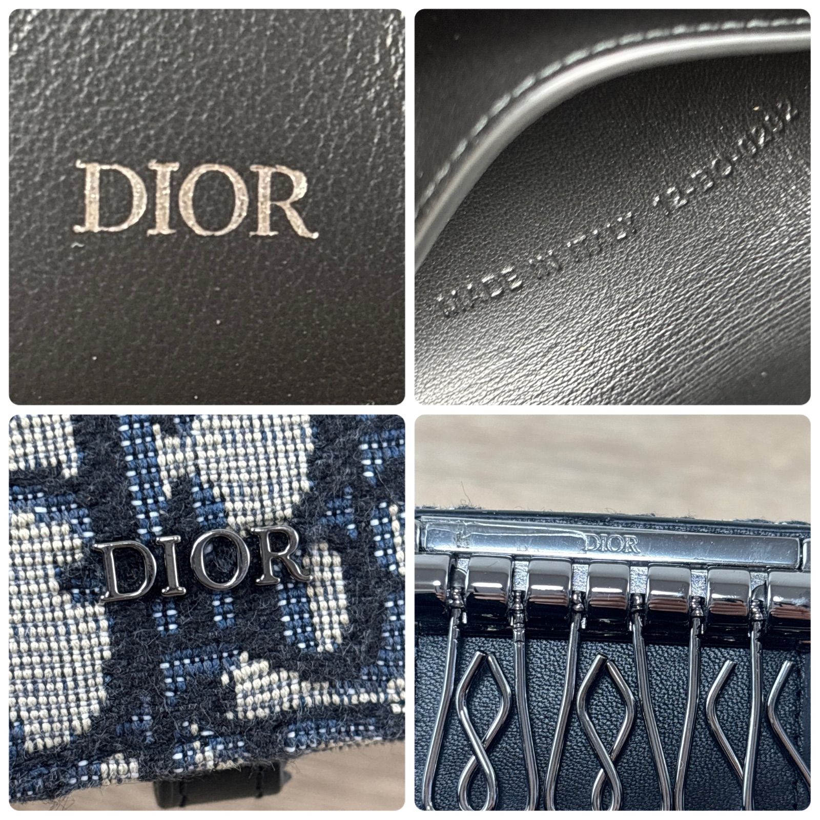 【美品】 DIOR ディオール オブリーク キーケース トロッター 6連 DIOR ディオール オブリーク 6連 キーケース トロッター リング付き