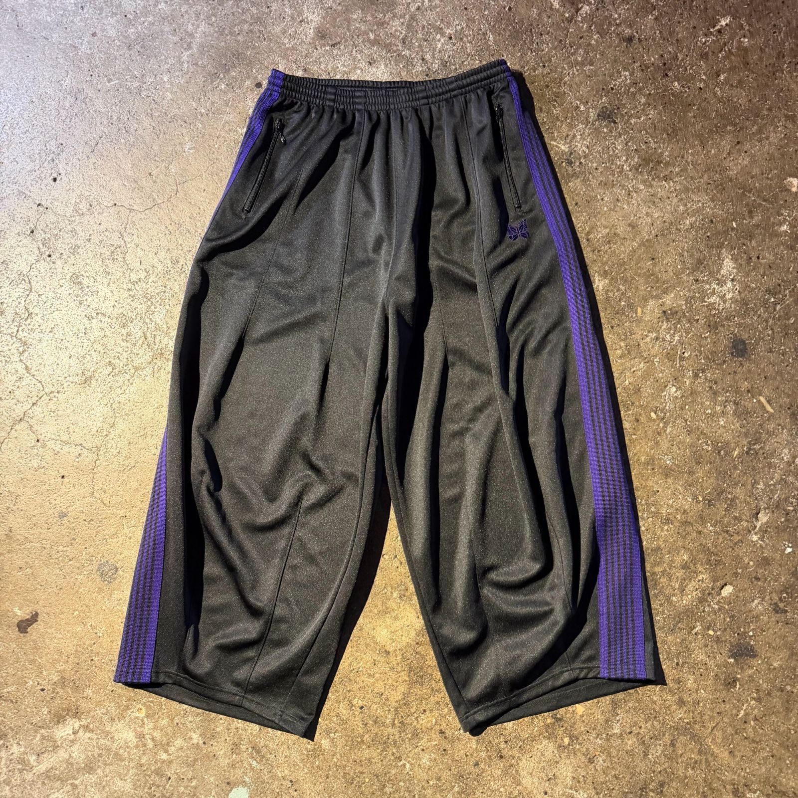Needles 19aw H.D.Track Pant -Poly Smooth ブラック M ニードルズ 