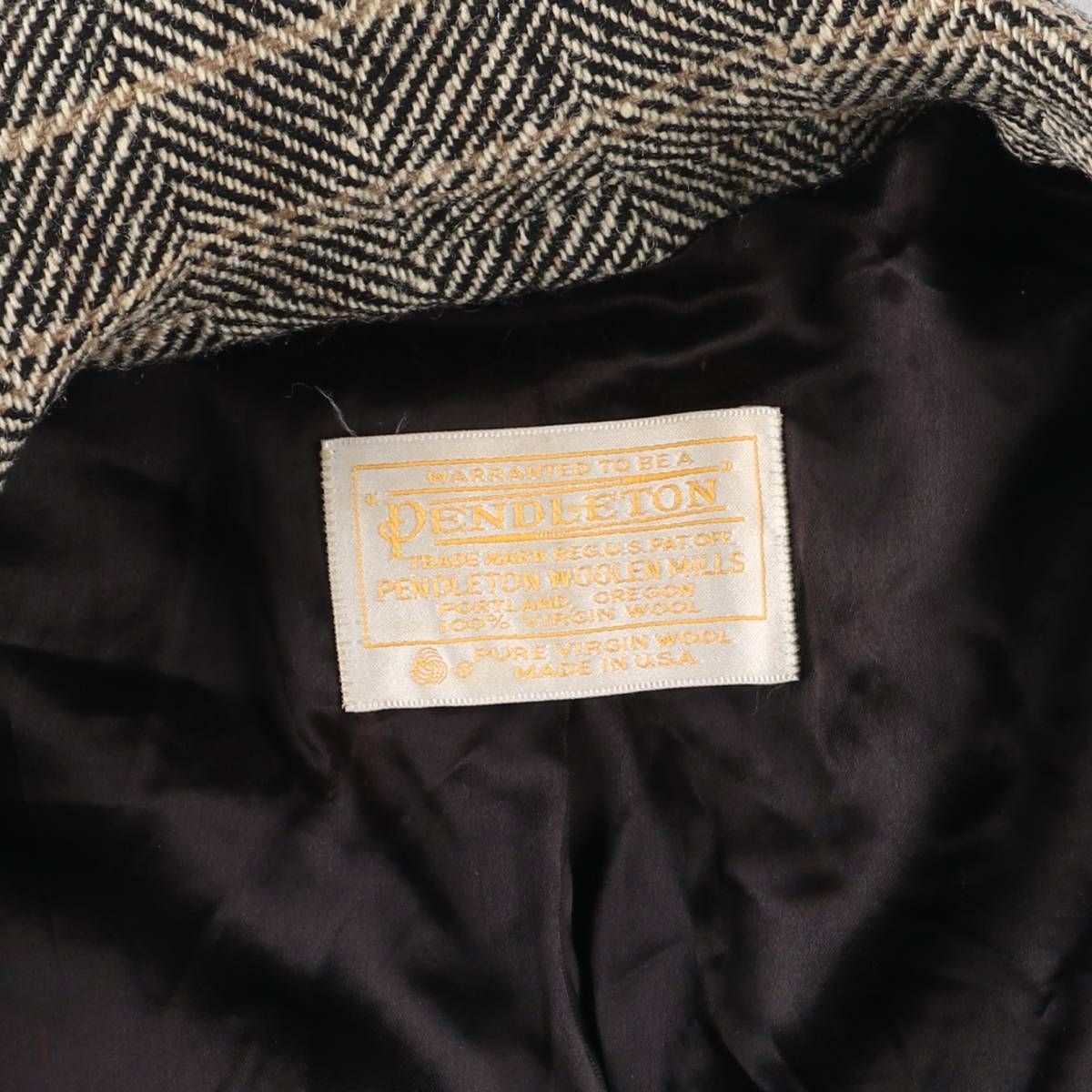 古着 70年代 ペンドルトン PENDLETON チェック柄 ヘリンボーン ウール  