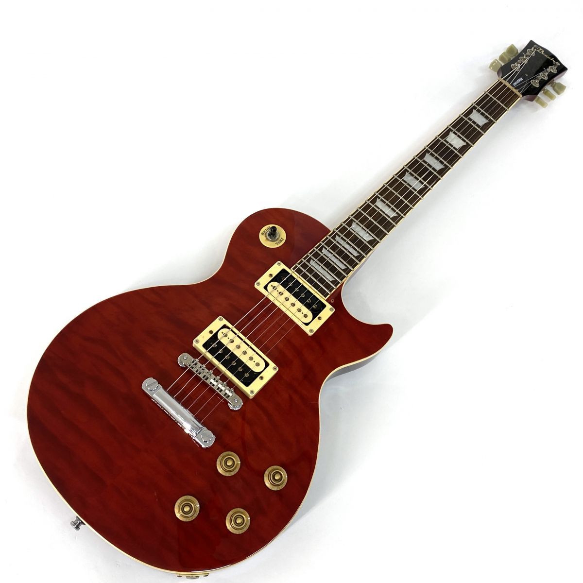 Bacchus バッカス BLS-700FM シースルーレッド レスポール エレキ