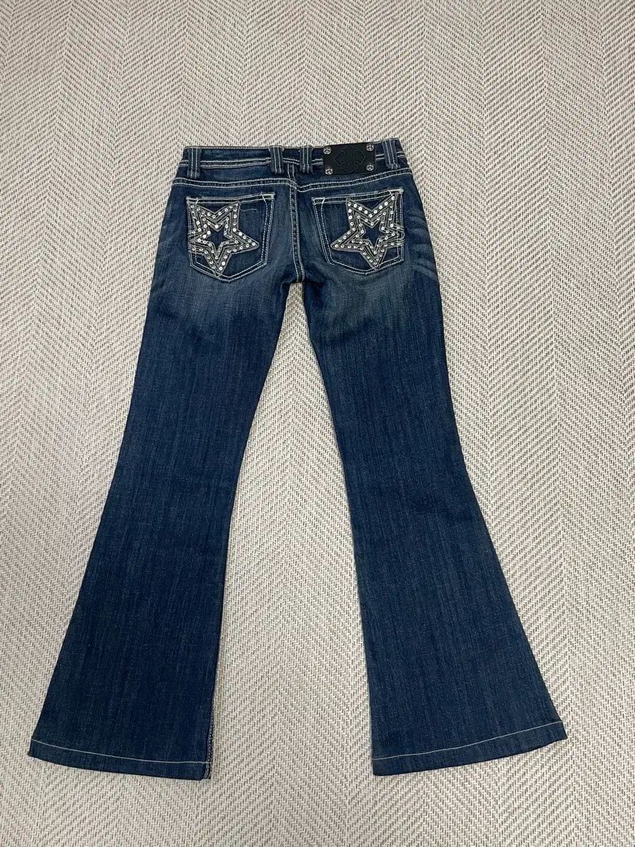 Miss me ミスミ 星 ストーン 刺繍 フ デニム パンツ goa J 03564