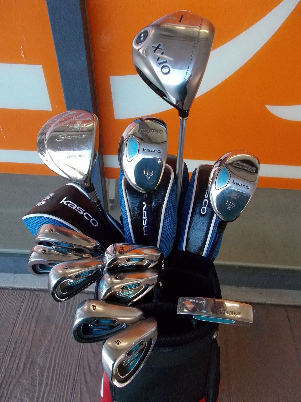 Kasco キャスコ DIMPALS ゴルフクラブ12本セット ゴルフバッグ Kasco キャスコ DIMPALS ゴルフクラブ12本セット ゴルフバッグ