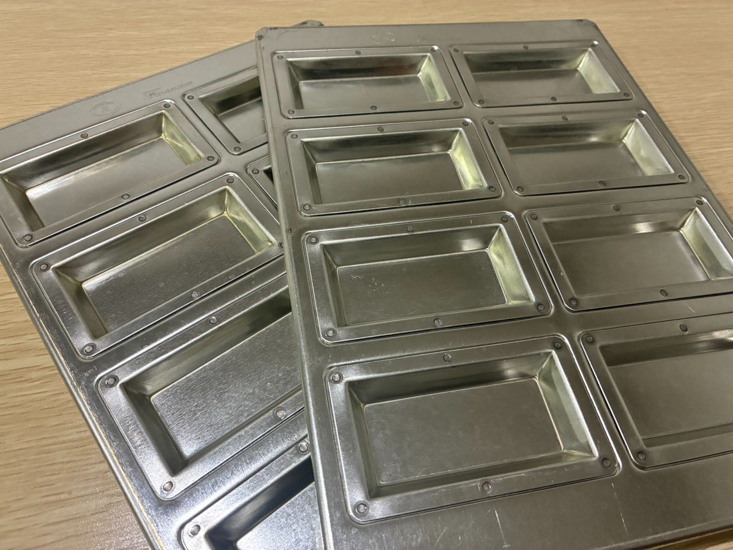 セット販売 シルバー フィナンシェ天板 シリコン付 取り MS 23