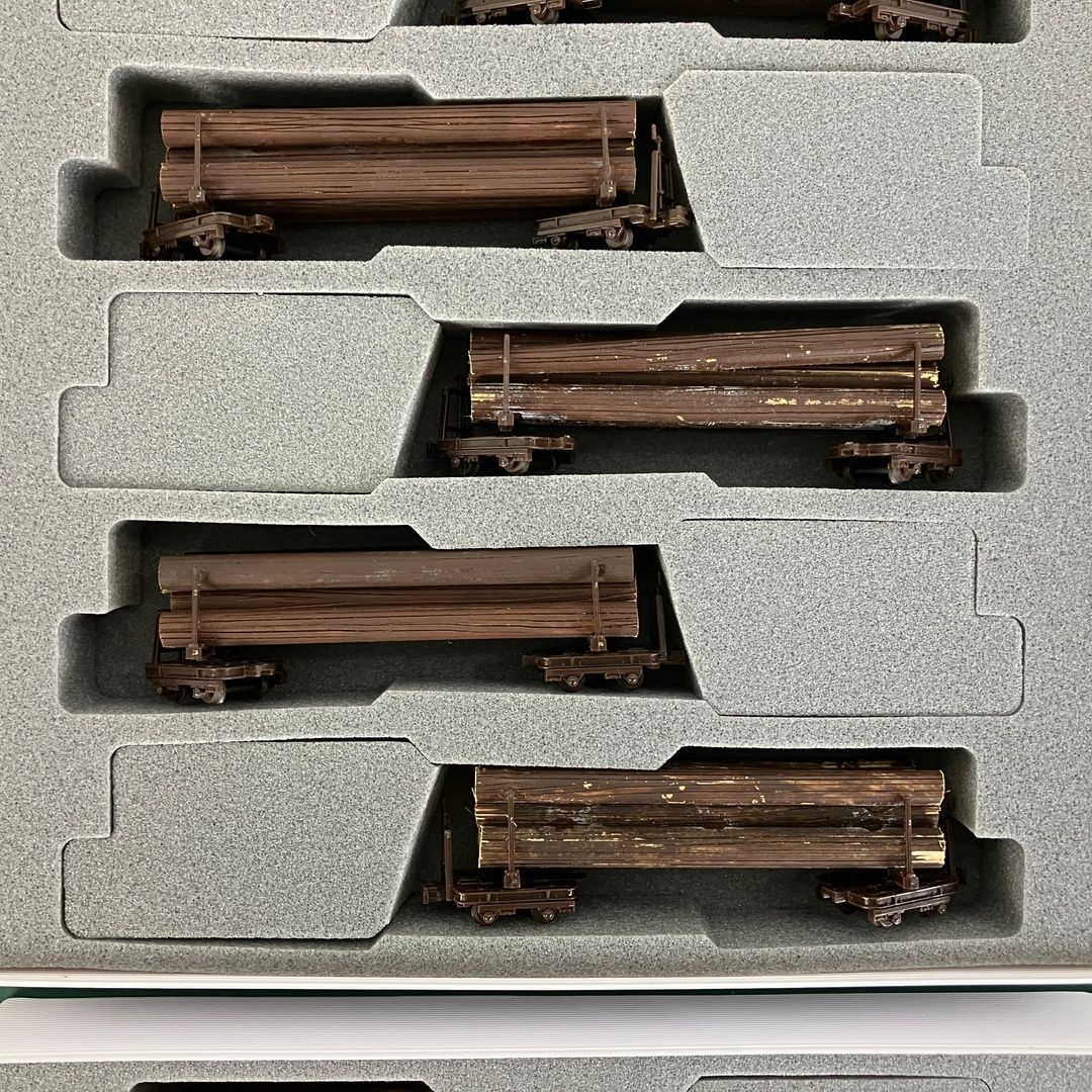  詳細不明 木材運搬車 トロッコ セット 鉄道模型 HOナロー HOゲージ 鉄道模型