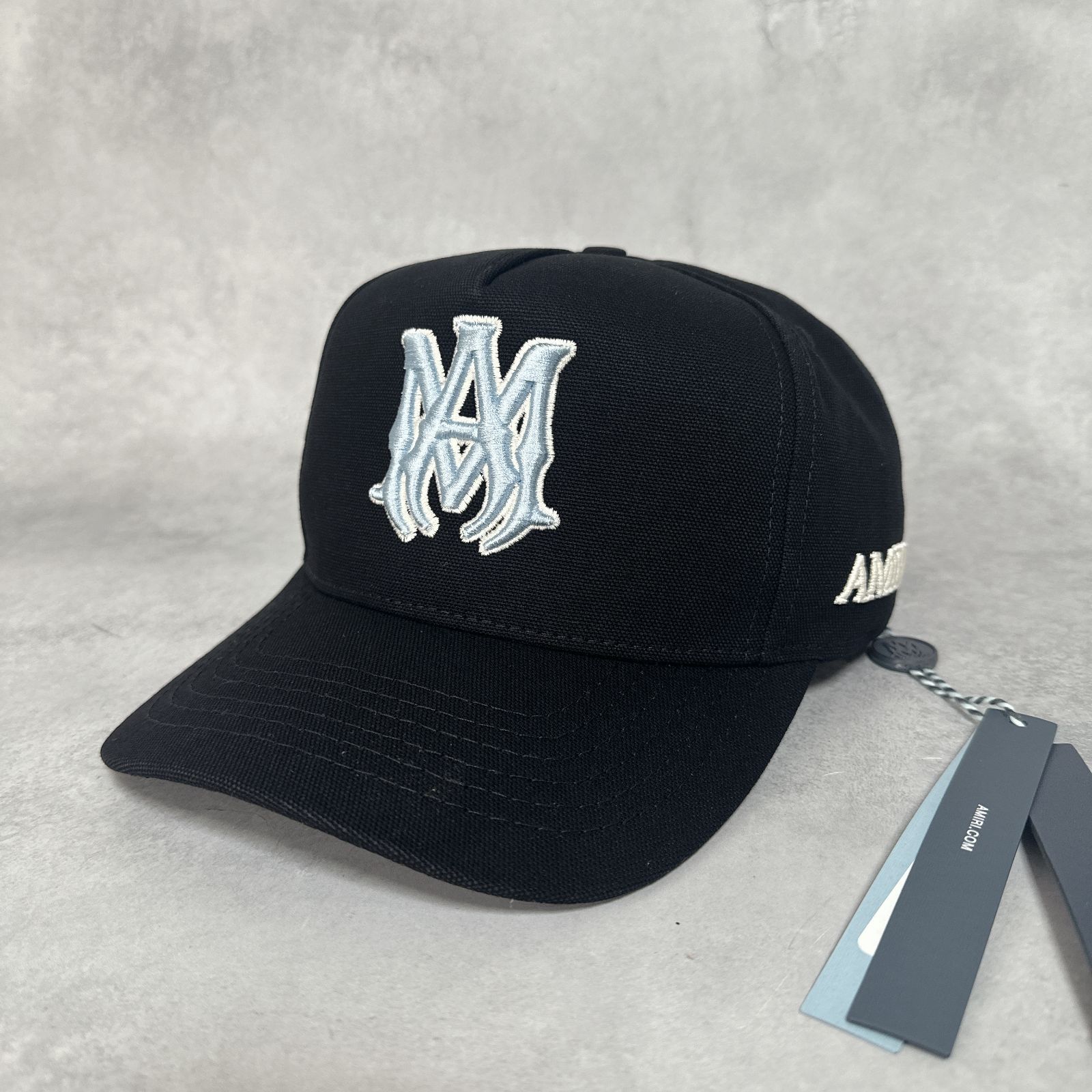 AMIRI アミリ MA Outline キャンバス キャップ 帽子 ブラック