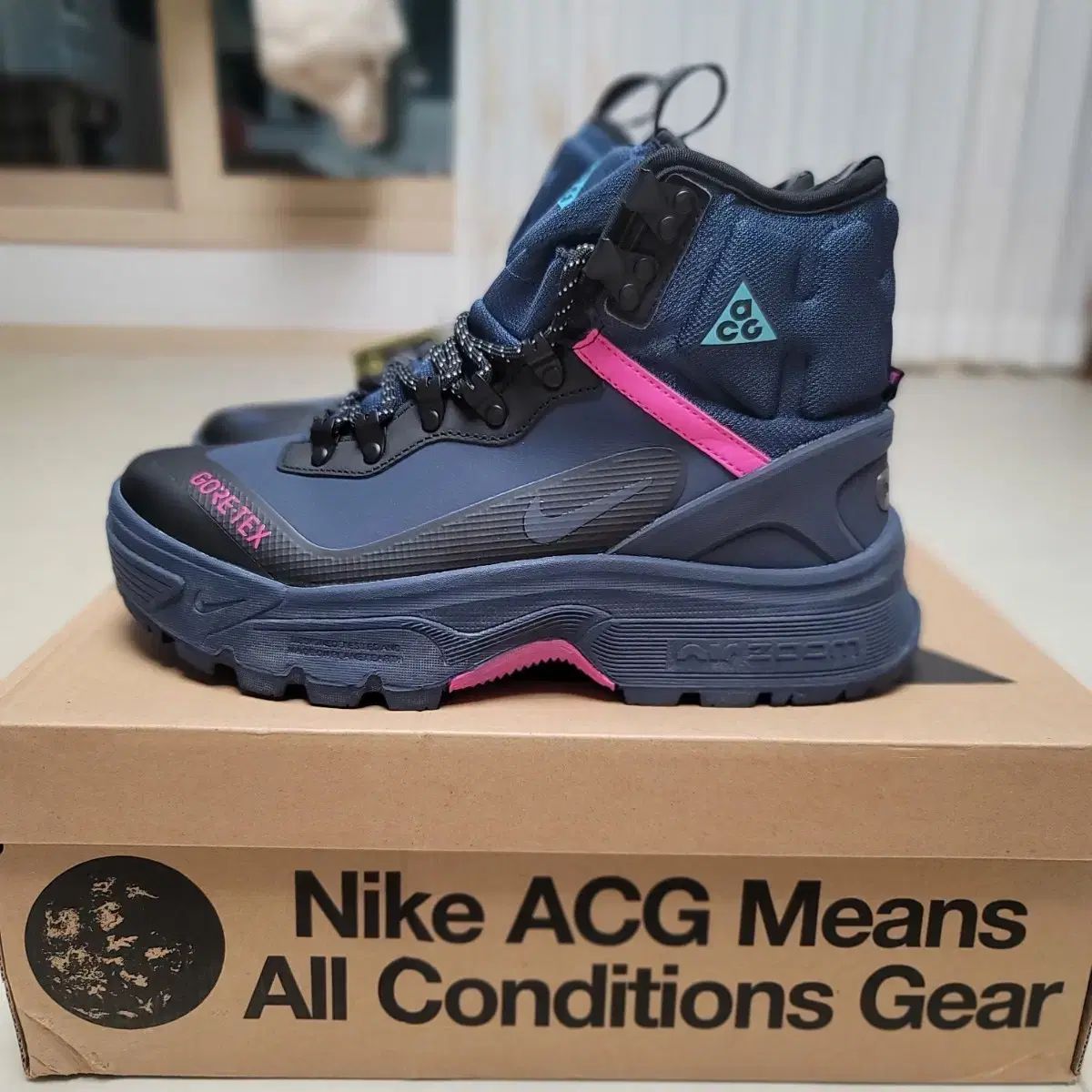 ナイキ ACG ズーム ガイア ドーム ゴアテックス ダークブルー 275