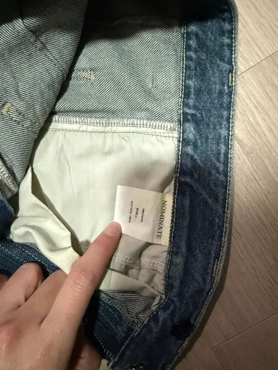 ノミナッテ Denim Tapered Pants Blue M