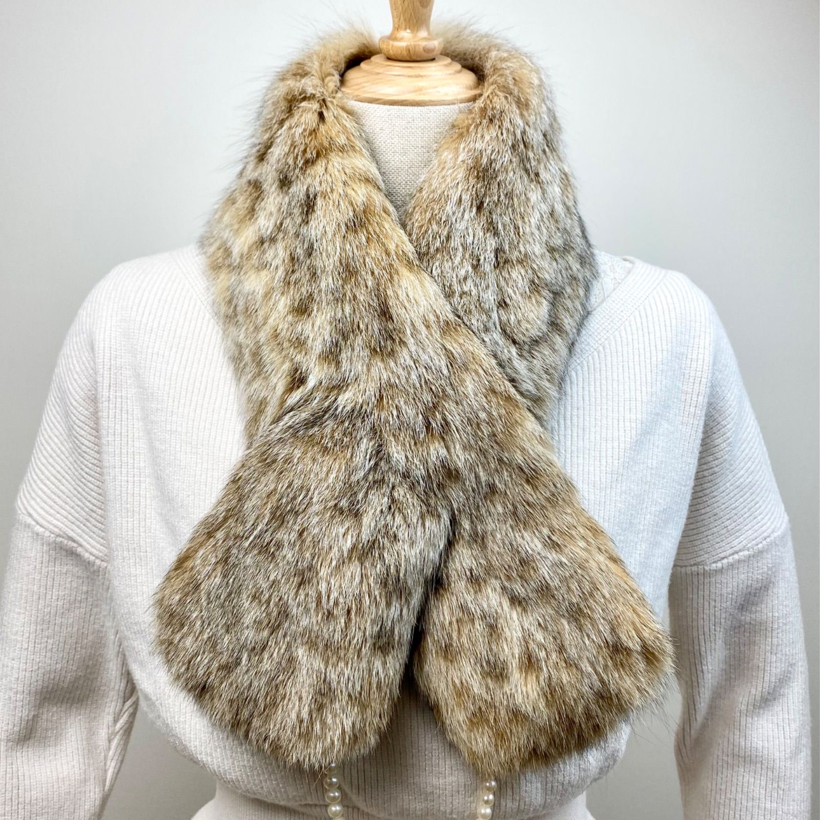 希少！！ 極上✨LYNX CAT （リンクスキャット）両面毛皮 スリット