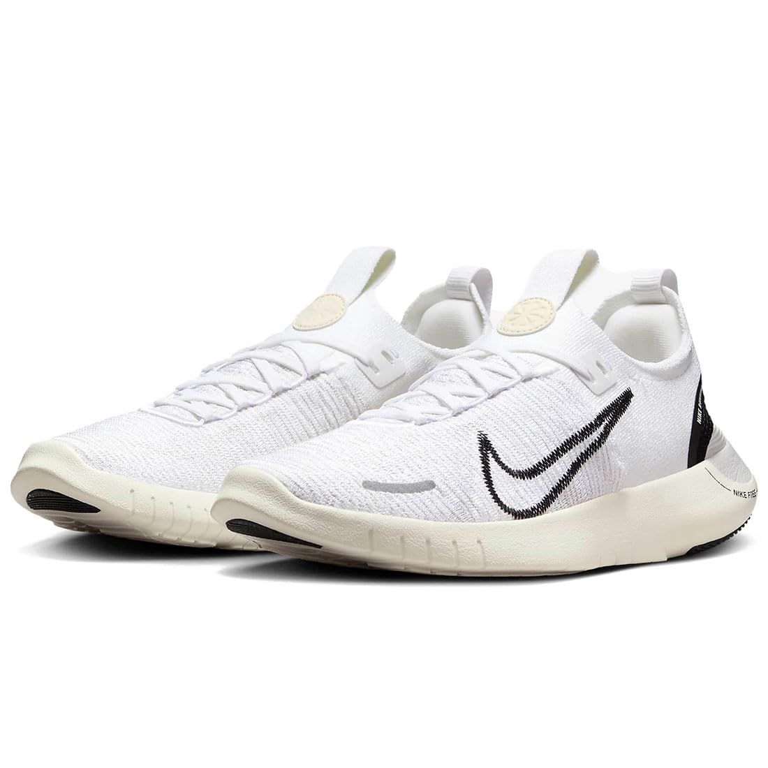 ナイキ フリー ラン NN W Free RN ホワイト ココナッツミルク フォトンダスト ブラック DX 6482 100 日本 23 0 cm