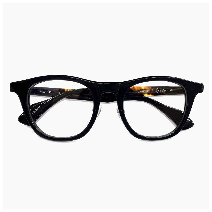 ヨウジ ヤマモト メガネ 19-0109 2 c 02 Yohji Yamamoto 鯖江 メンズ 眼鏡 ブランド ウェリントン 型 マルチ アセテートフレーム ダミーレンズ発送