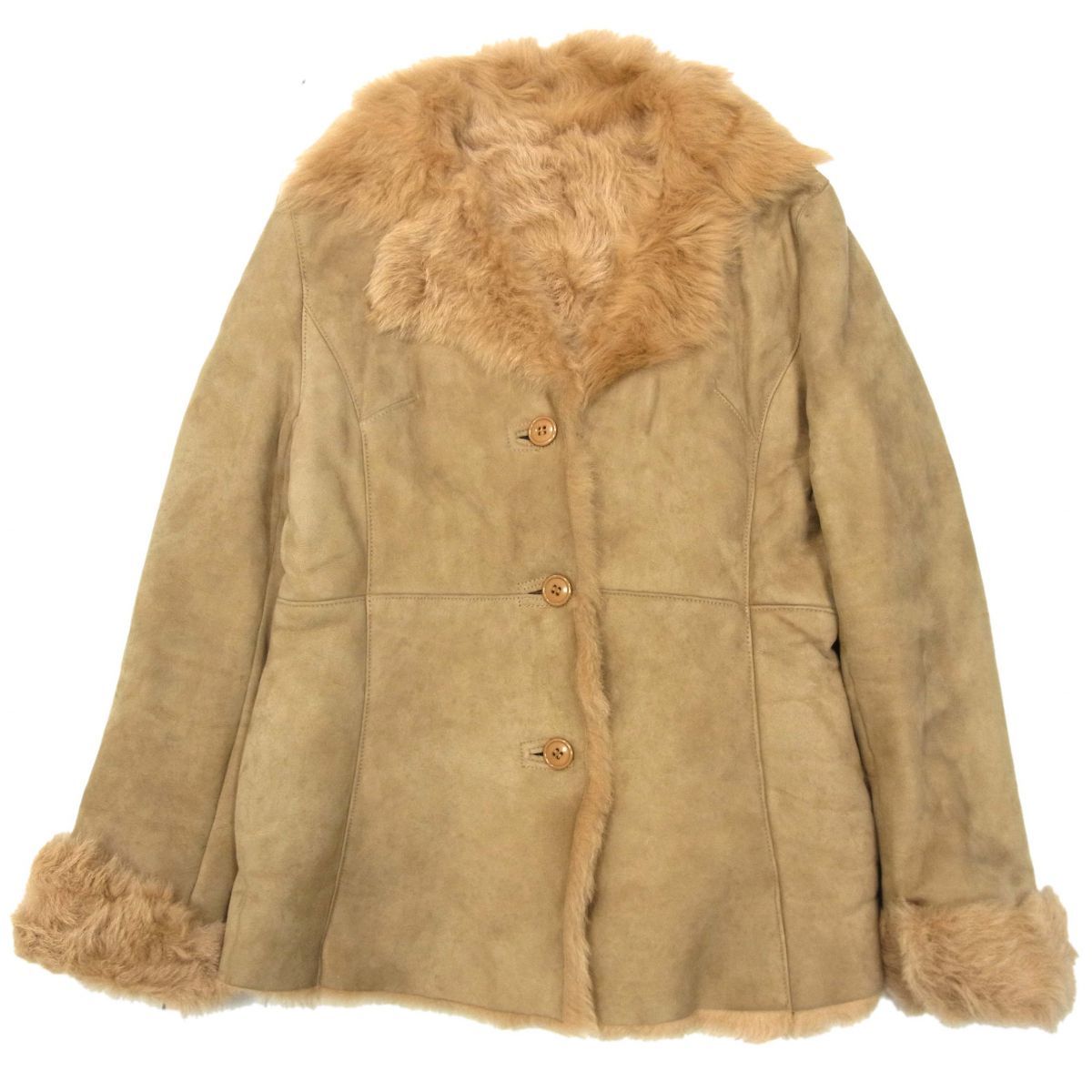 ムートンコート 羊革 冬物 ショートコート レディース