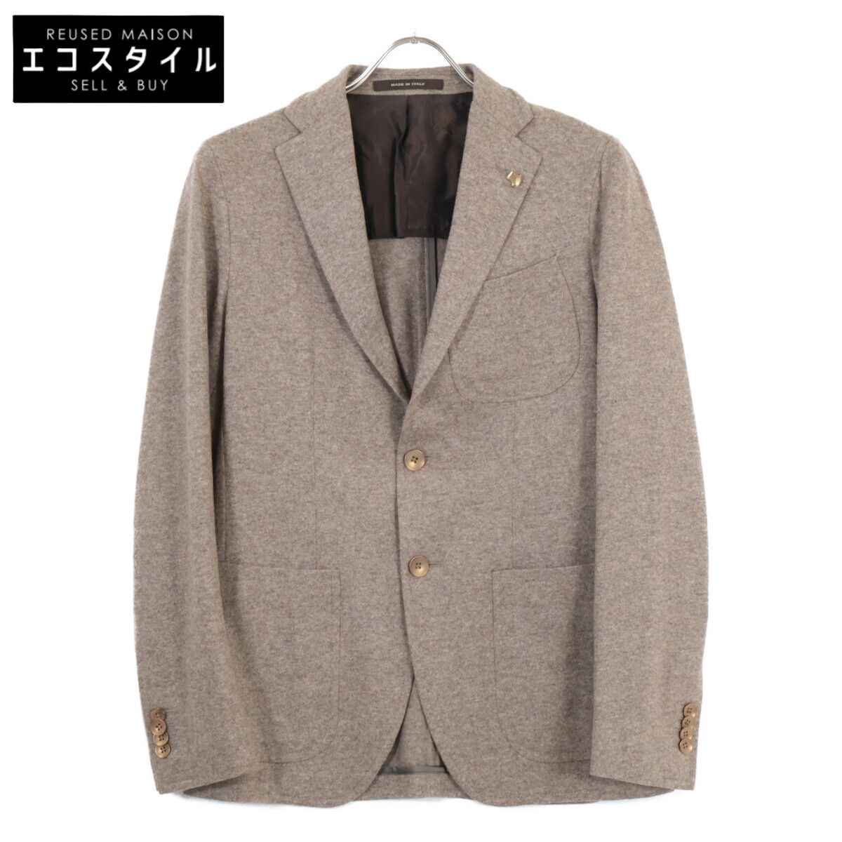 TAGLIATORE タリアトーレ ﾌﾞﾗｳﾝ MONTECARLO ﾎﾟﾘｴｽﾃﾙｳｰﾙﾆｯﾄｼﾞｬｰｼﾞ2B