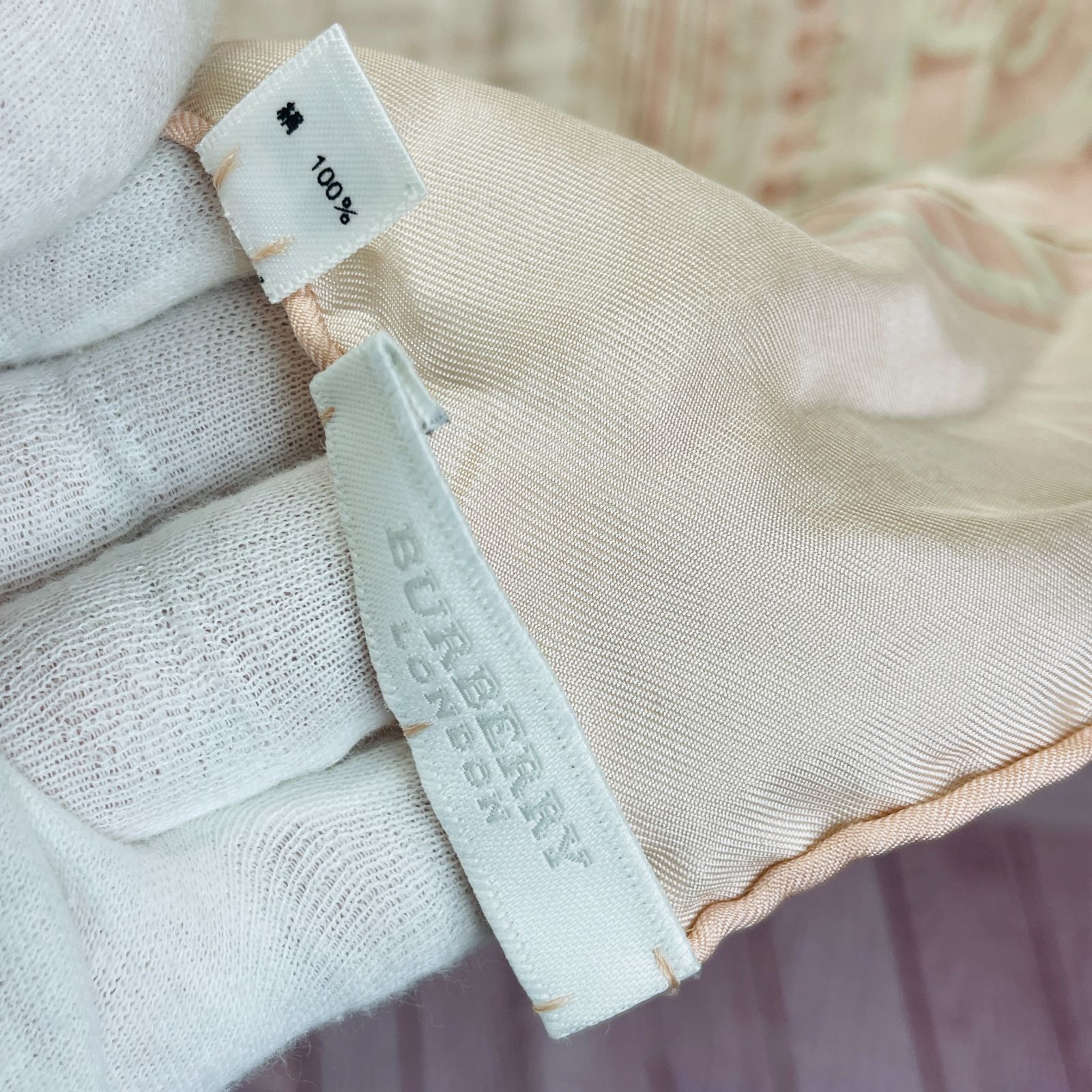 BURBERRY バーバリー 大判スカーフ ストール ヴィンテージ