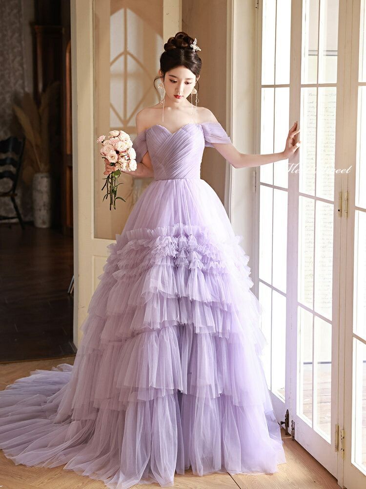 パープル フリル