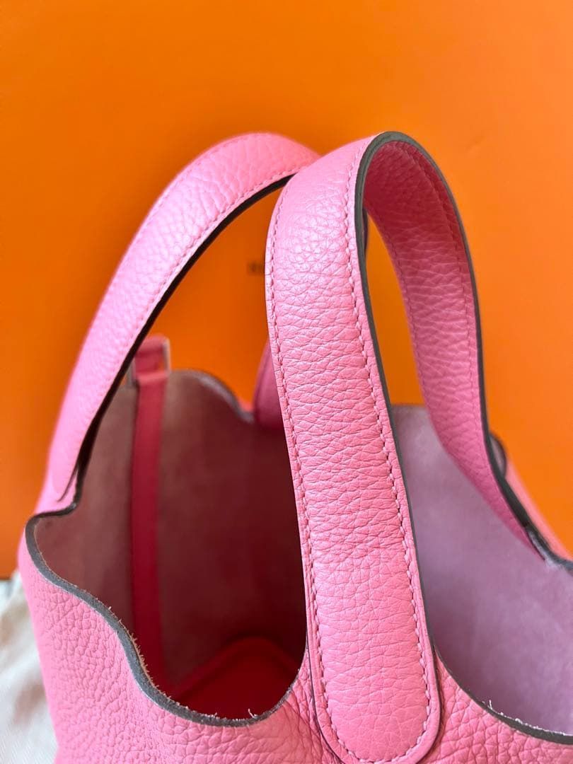 人気カラー☆エルメス ピコタンロックPM ローズアザレ C刻印 オマケ