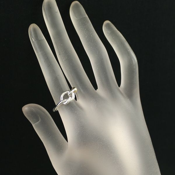 ティファニー リング ラブノット 10号 シルバー 925/K18YG #180119