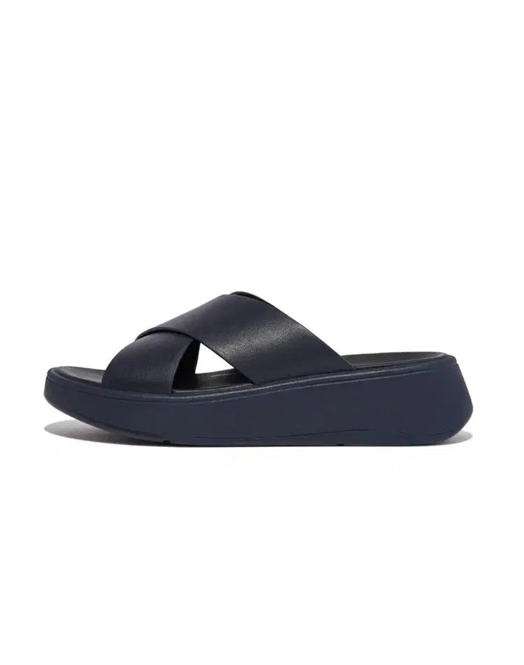 フィットフロップ フラットフォーム スライド スリッパ ダークネイビー 225