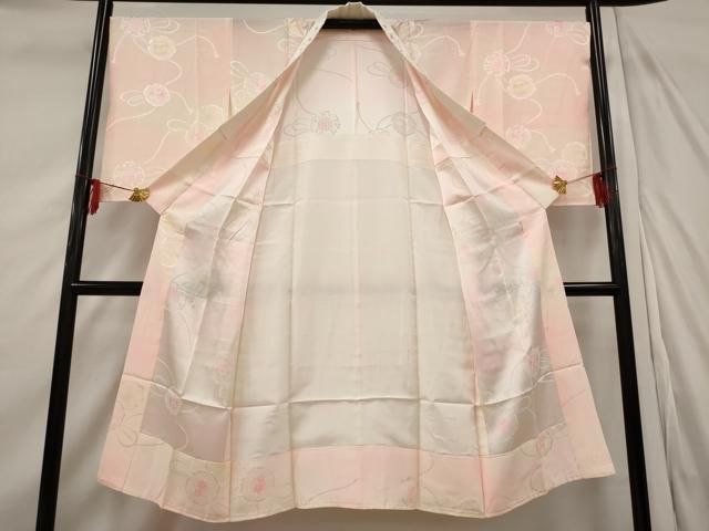 平和屋着物○長襦袢 無双仕立て 紗綾型地紋 暈し染め 正絹 逸品 未使用