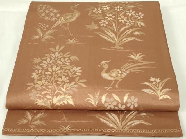 平和屋着物◎六通柄袋帯 花鳥文 金糸 正絹 逸品 DAAZ9093qp - メルカリ