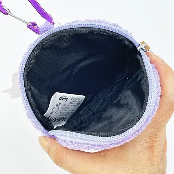ハローキティ 円型 コインケース PURPLE パープル ポーチ