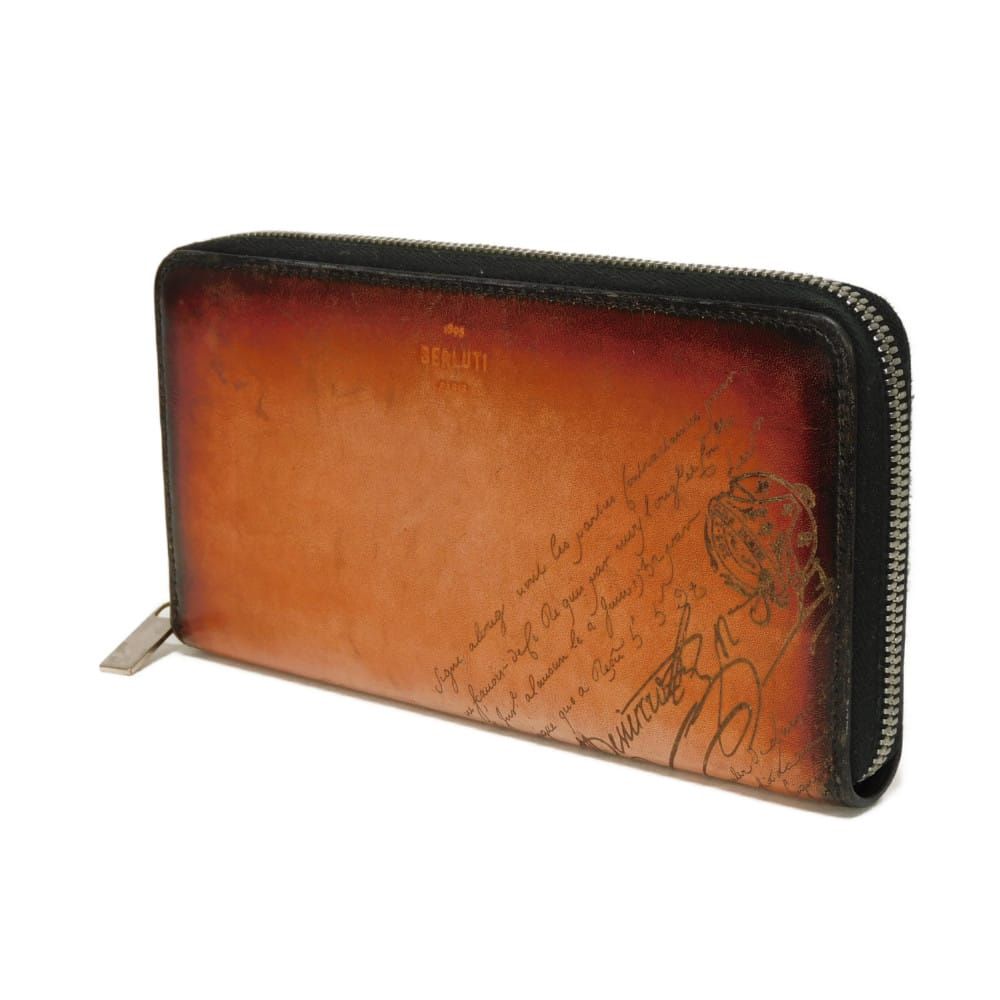 Berluti ベルルッティ イタウバ スクリットレザー ロングジップ