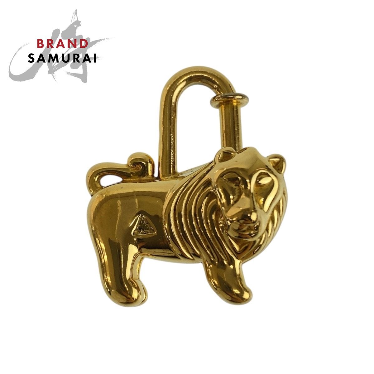 美品　エルメス　ライオン　カデナ　ゴールド　2017 美品 HERMES エルメス アフリカ カデナ ライオン ゴールド メタル