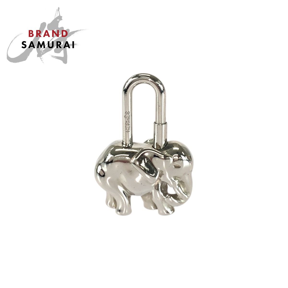 美品 HERMES エルメス ぞうモチーフ シルバー メタル カデナ チャーム