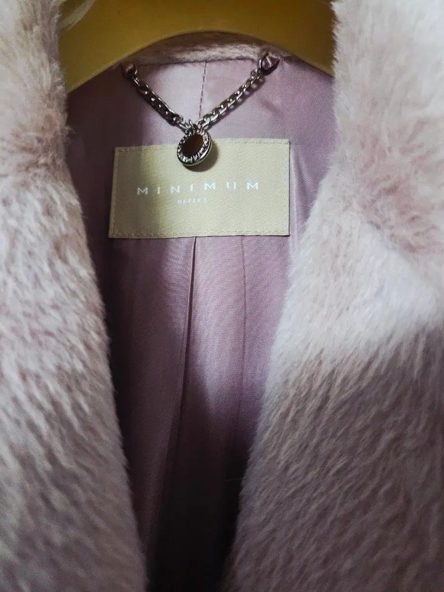  実際に MINIMUM ベイビー スリ アルパカ ピンク パーカ 55 サイズ ロングコート ジャケット アウター