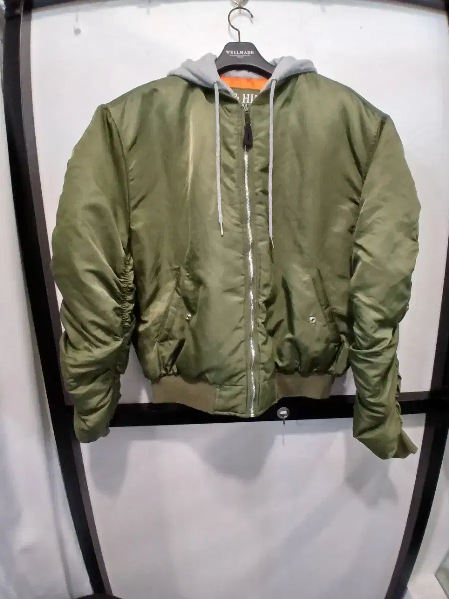 ALON u0026 HIDDEN フード MA-1 ブルゾン ジャケット MA-1ジャケット