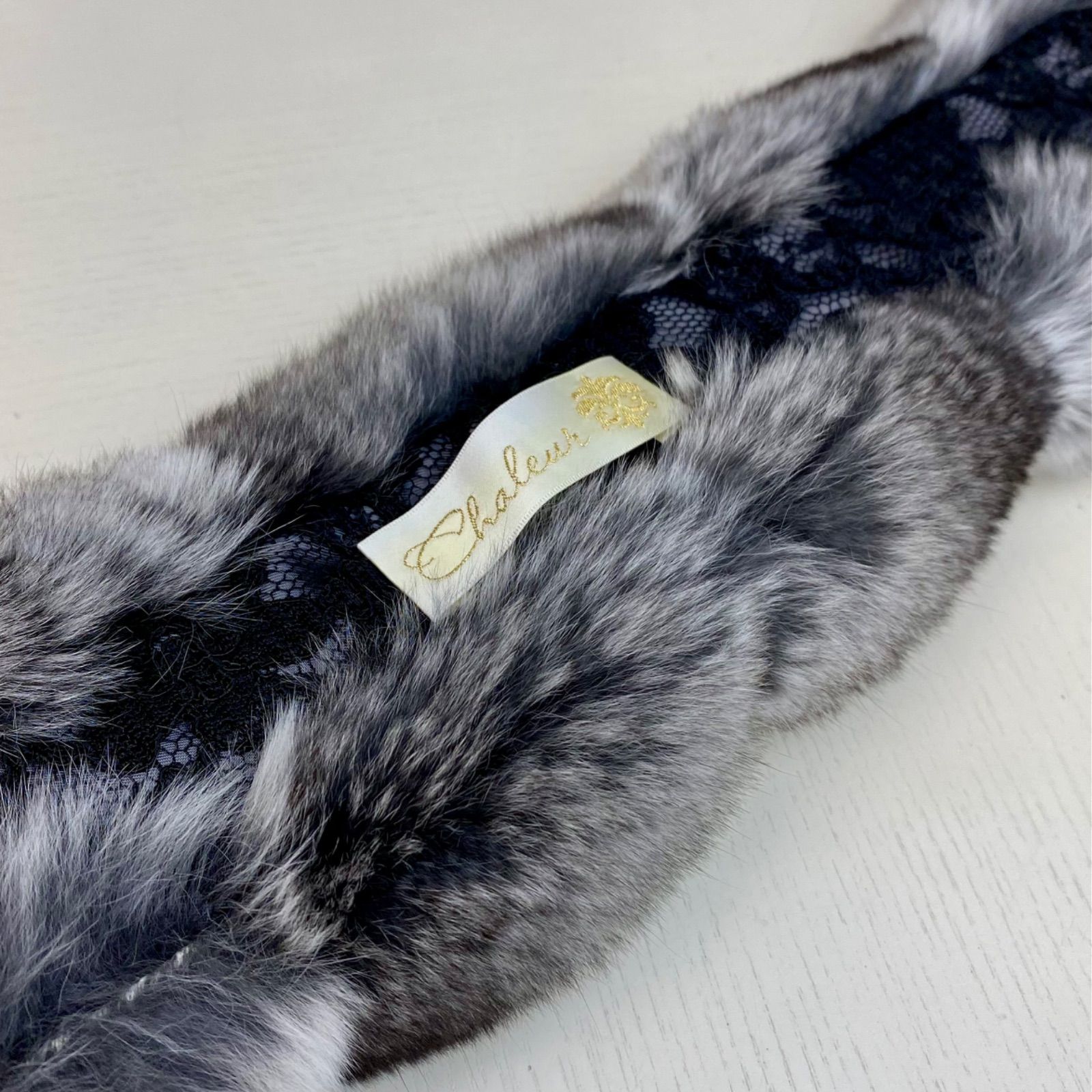 マフラー グレー